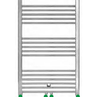 Badheizkörper Mittelanschluss chrom