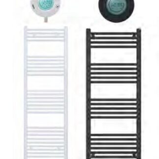 Elektrischer Badheizkörper schwarz matt