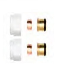 Klemmringverschraubung Weiss für Kupferrohre